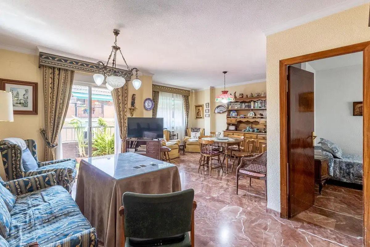 Sala d'estar de Pis en venda en Granada amb Aire condicionat, Calefacció i Terrassa