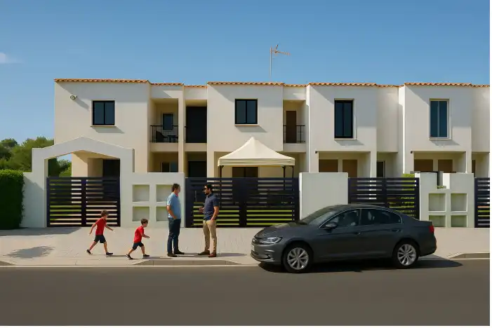 Vista exterior de Casa adosada en venta en La Oliva