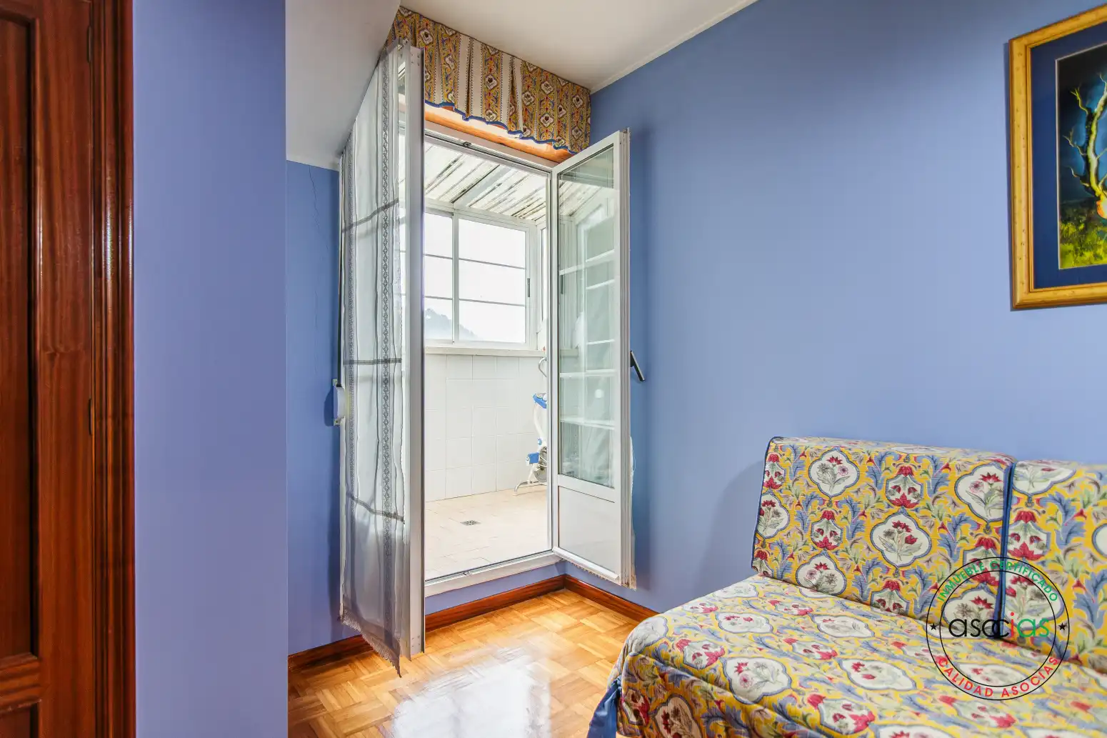 Bedroom of Attic for sale in Lena  with Heating, Parquet flooring and Terrace