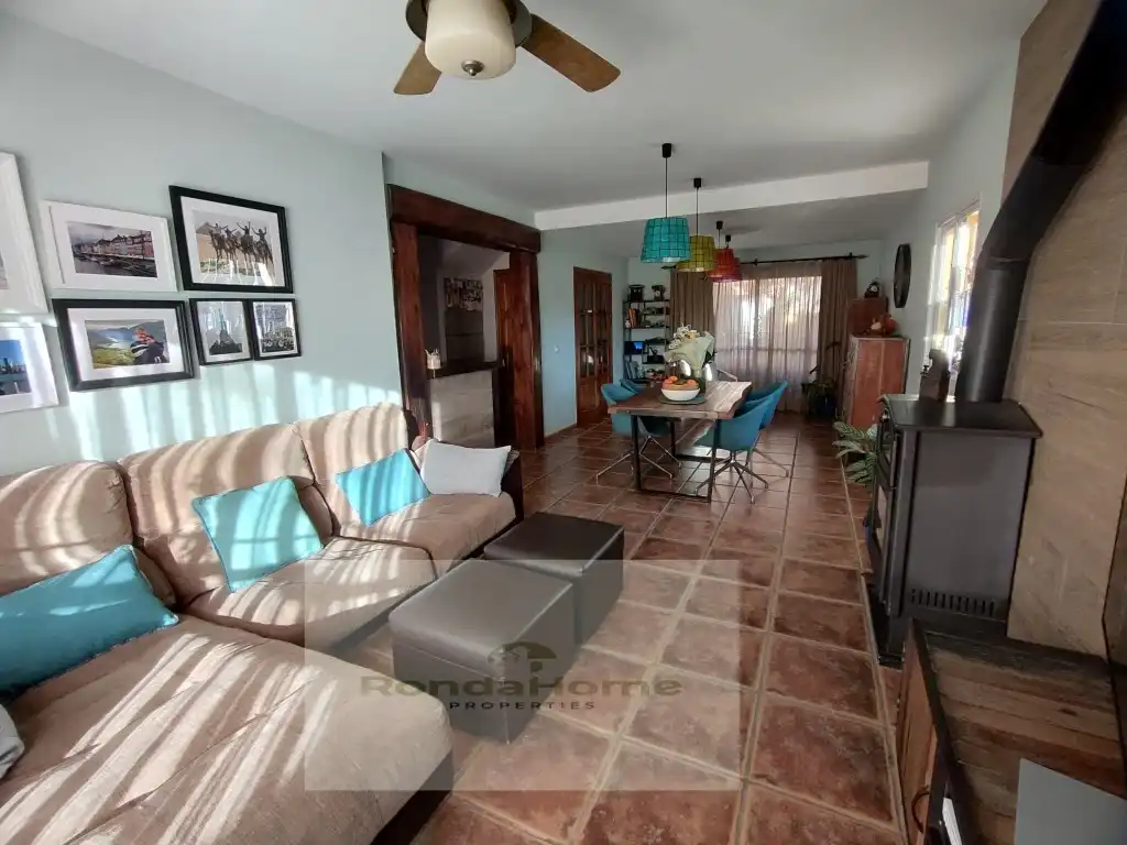 Sala d'estar de Casa o xalet de lloguer en Mijas