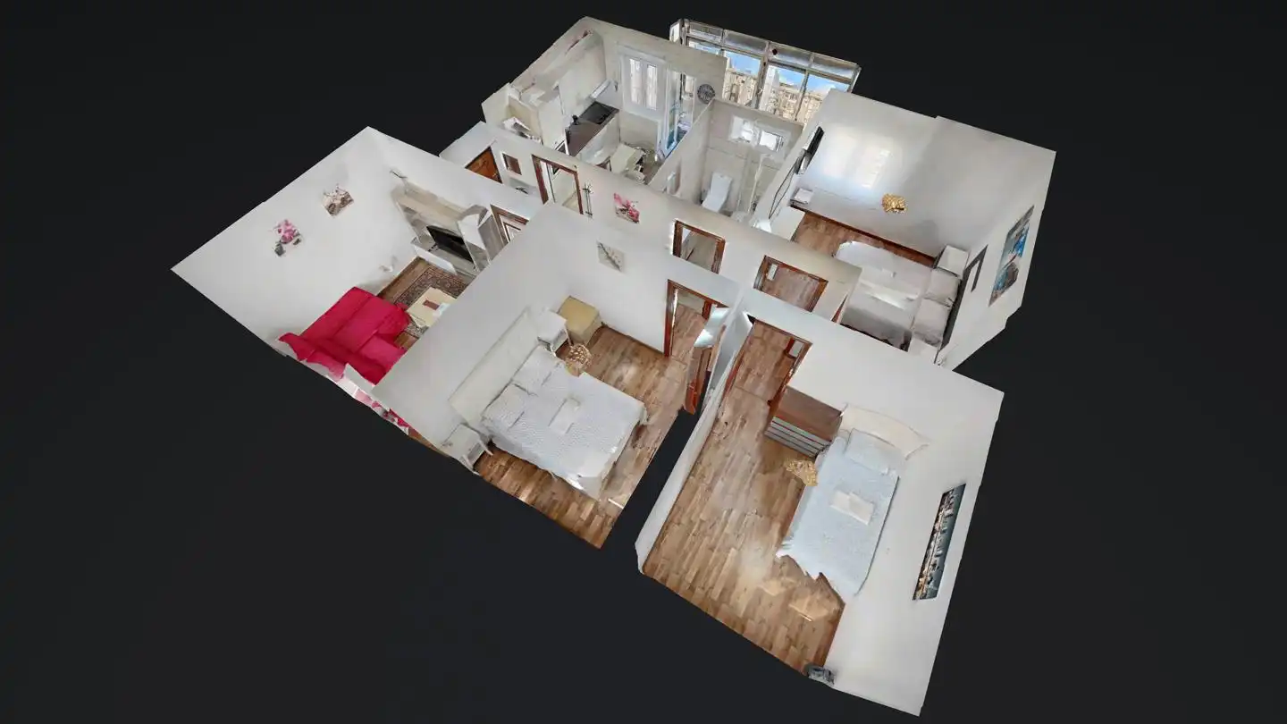 Schlafzimmer von Wohnung zur Miete in Oviedo  mit Heizung, Terrasse und Möbliert