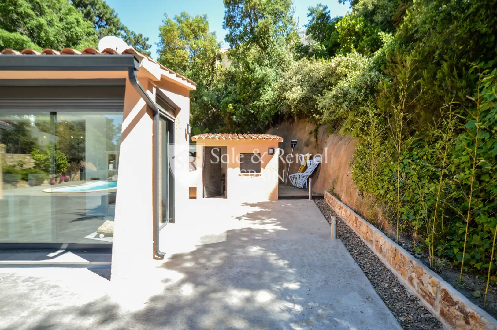 Terrassa de Casa o xalet en venda en Lloret de Mar amb Aire condicionat, Jardí privat i Terrassa