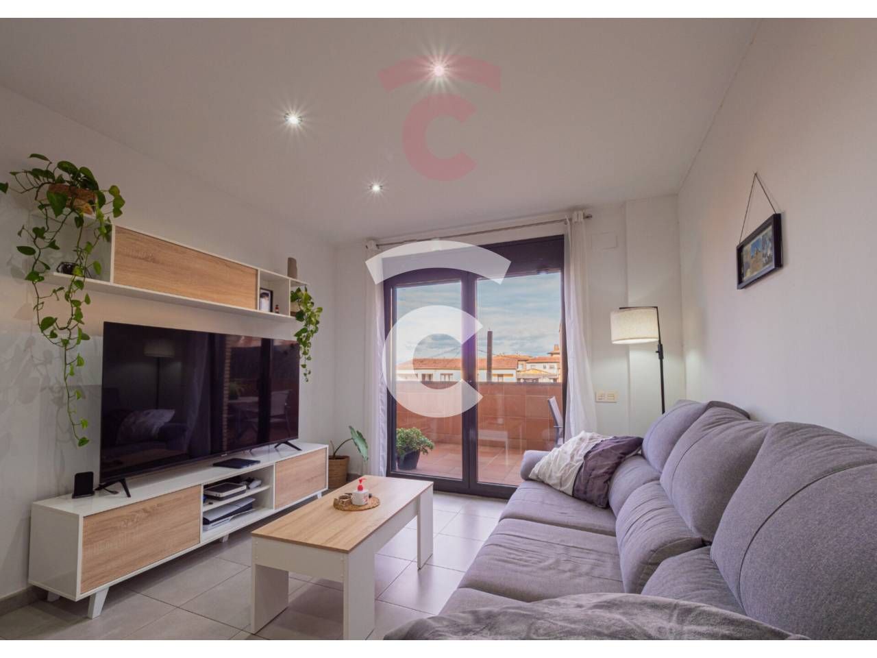 Living room of Flat for sale in Roda de Ter  with Heating, Terrace and Storage room