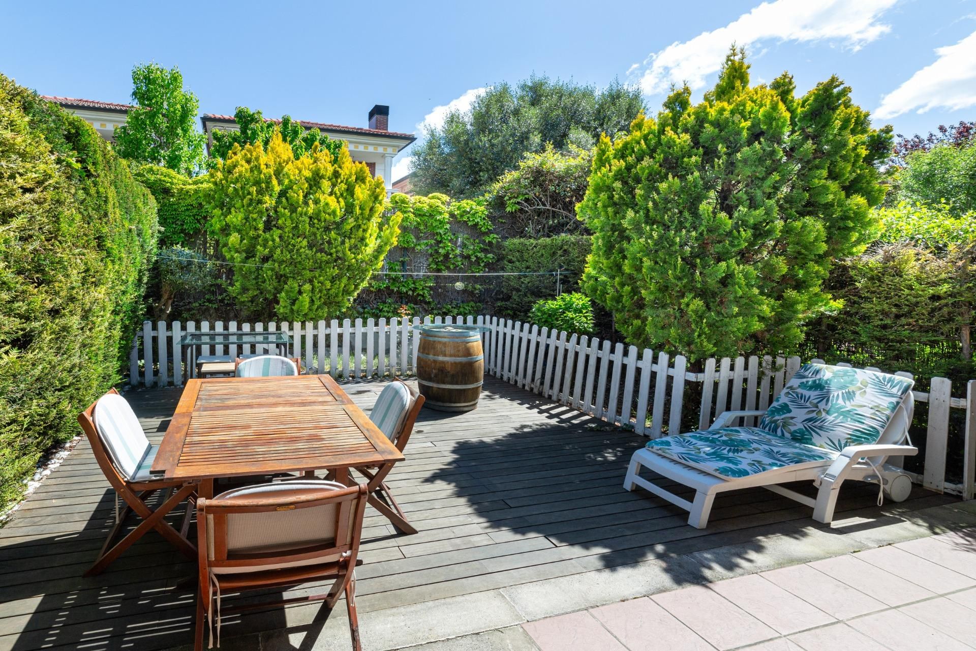 Terrace of Single-family semi-detached for sale in Valladolid Capital  with Air Conditioner, Heating and Private garden