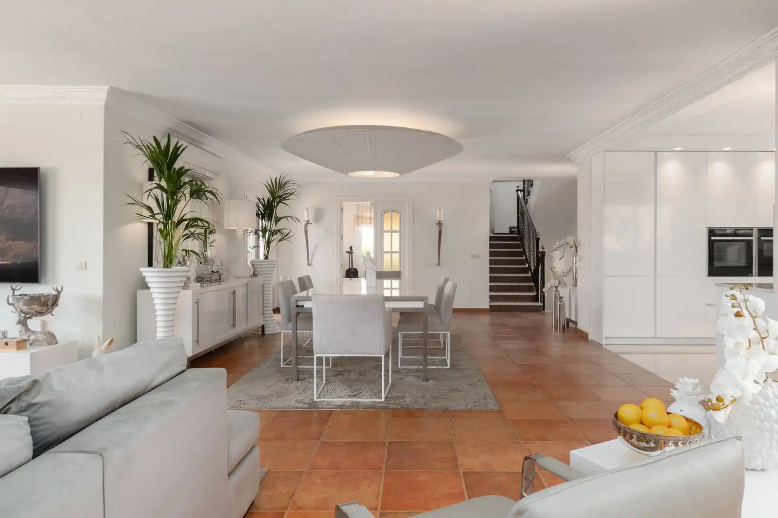 Esszimmer von Einfamilien-Reihenhaus zum Verkauf in Mijas mit Klimaanlage, Terrasse und Abstellraum