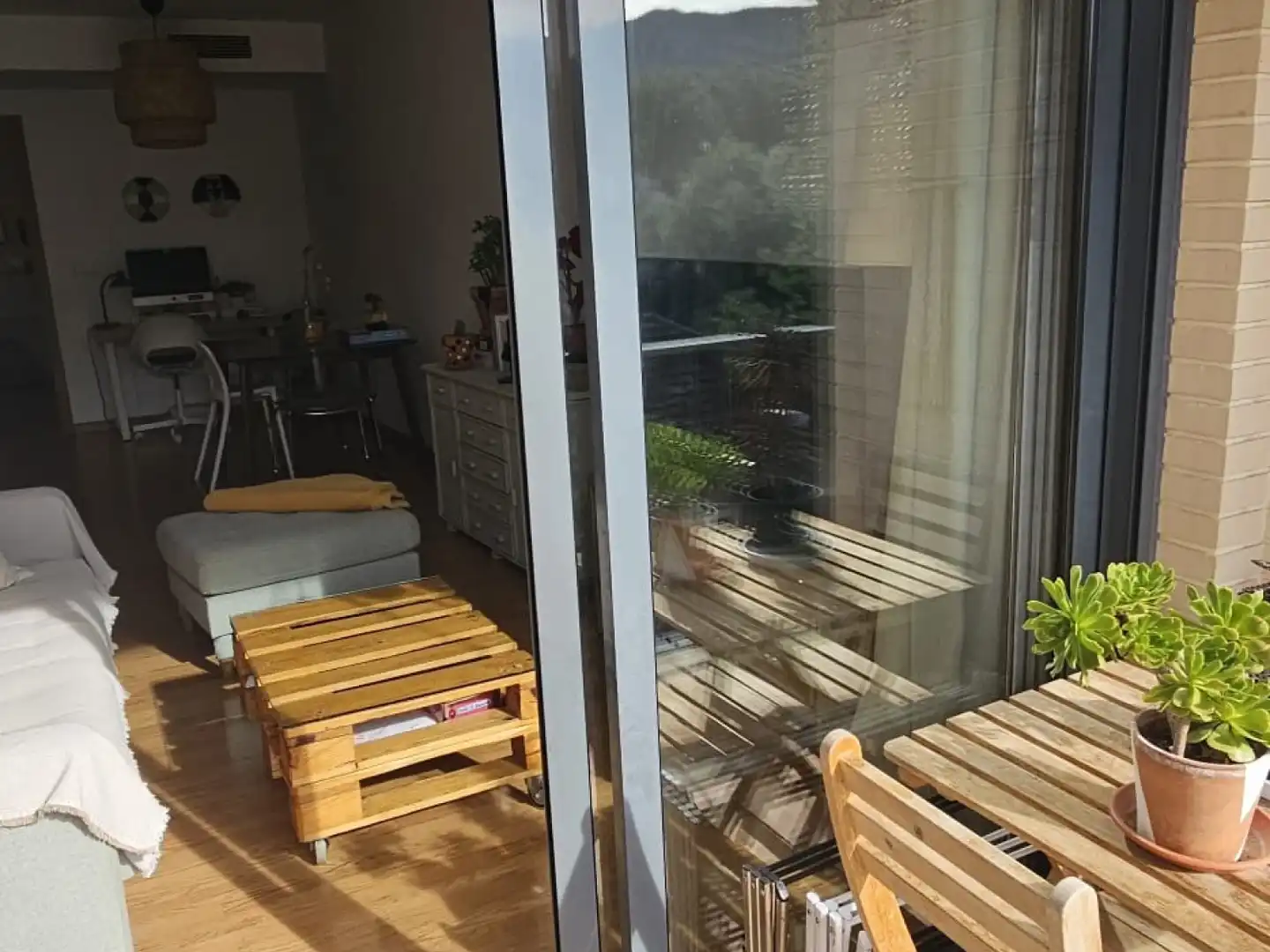 Terraza de Piso de alquiler en Murcia con Aire acondicionado, Calefacción y Amueblado