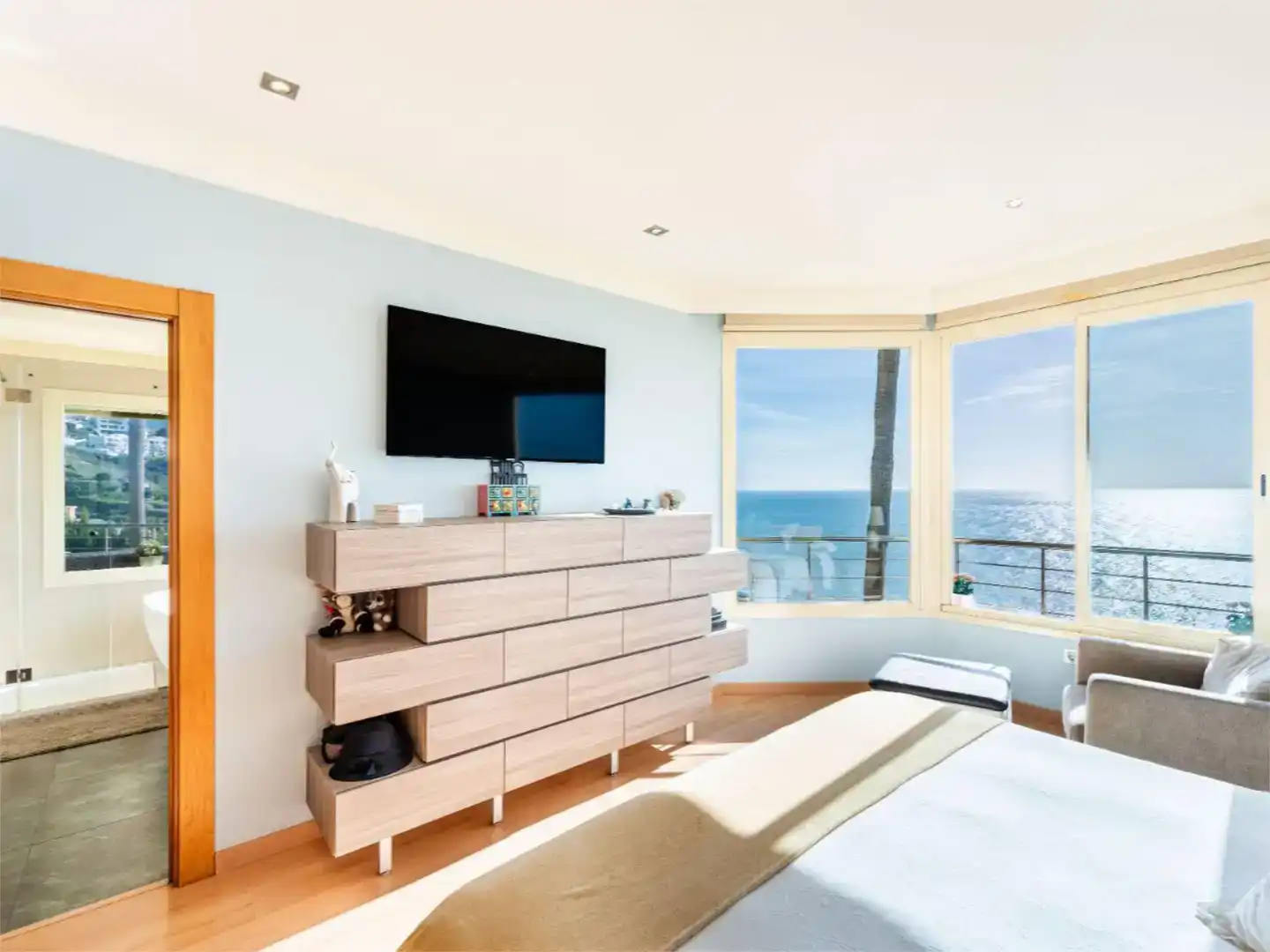 Schlafzimmer von Wohnung zum Verkauf in Torrox mit Klimaanlage, Schwimmbad und Balkon