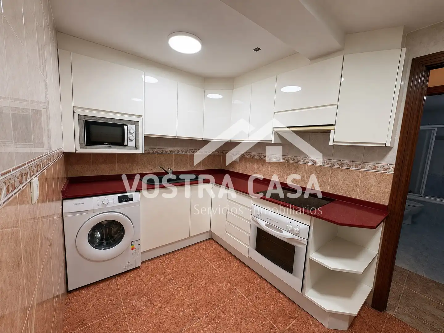 Kitchen of Flat for rent in Valencia  with Air Conditioner