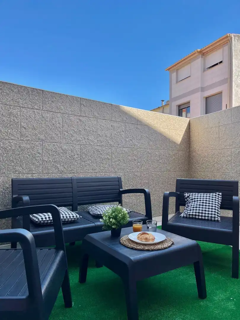 Terrace of Flat for rent in O Grove  