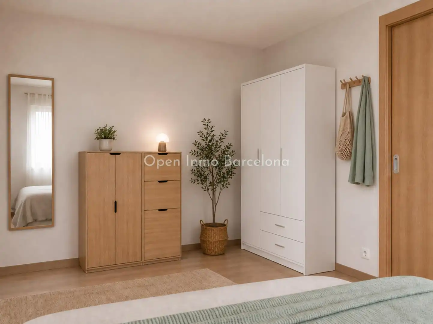 Schlafzimmer von Wohnung zur Miete in Sitges mit Klimaanlage, Heizung und Möbliert