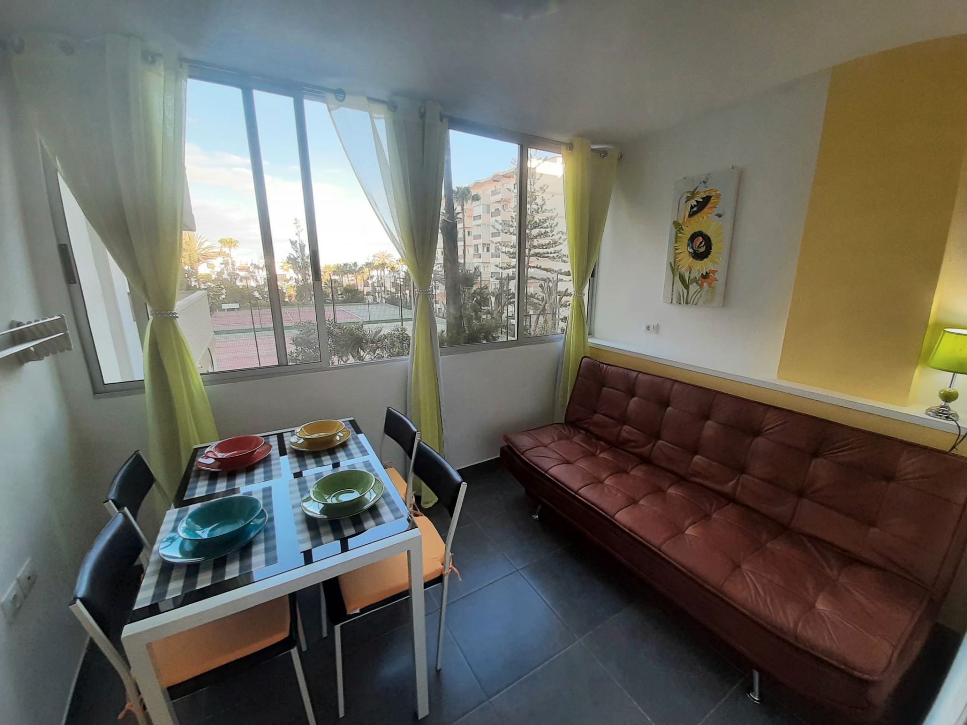 Bedroom of Flat for sale in Arona  with Furnished, Microwave and TV
