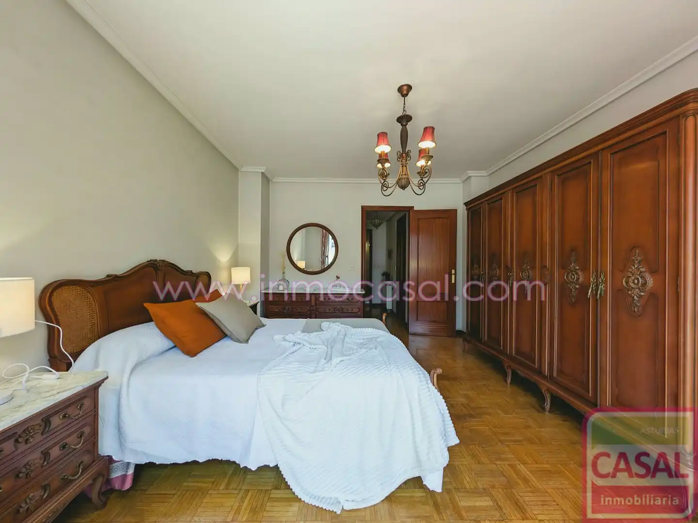 Bedroom of Flat for sale in Mieres (Asturias)  with Heating, Terrace and Furnished