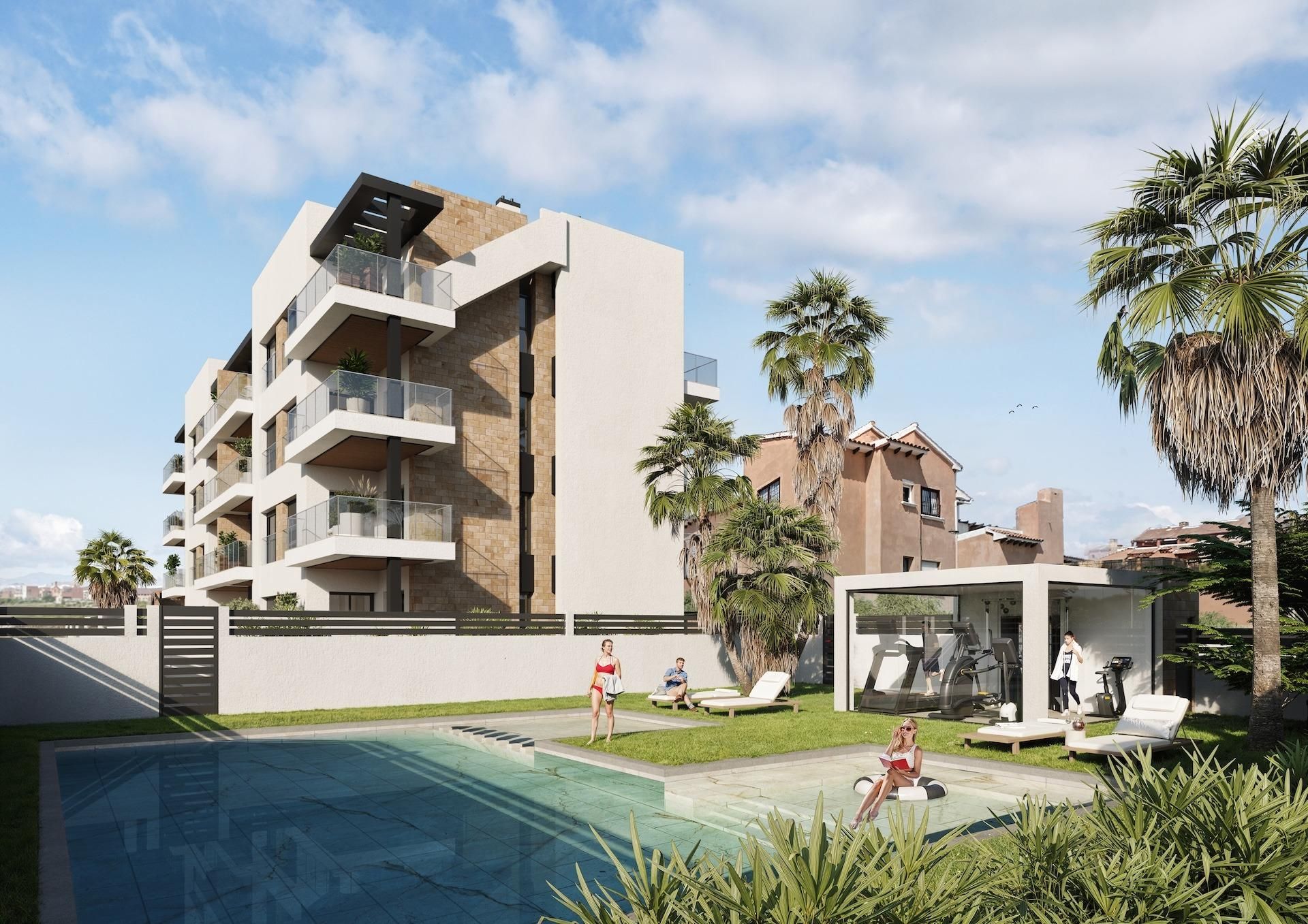 Vista exterior de Apartament en venda en Torrevieja amb Aire condicionat, Calefacció i Jardí privat