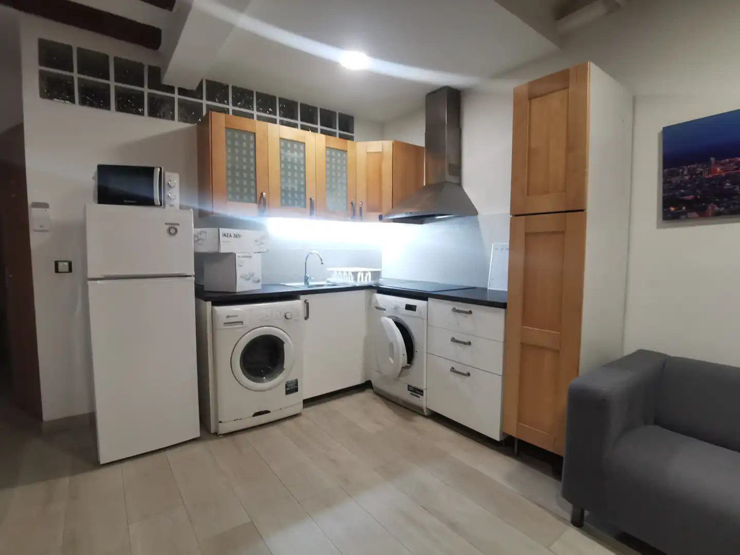 Kitchen of Flat for rent in Barcelona  with Air Conditioner, Parquet flooring and Furnished