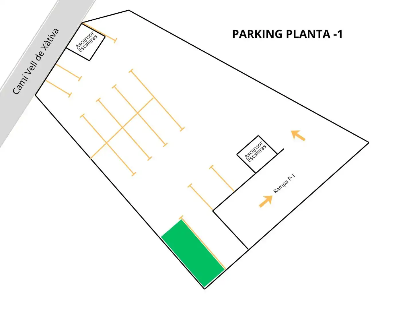 Parkplatz von Garage zum Verkauf in Ontinyent