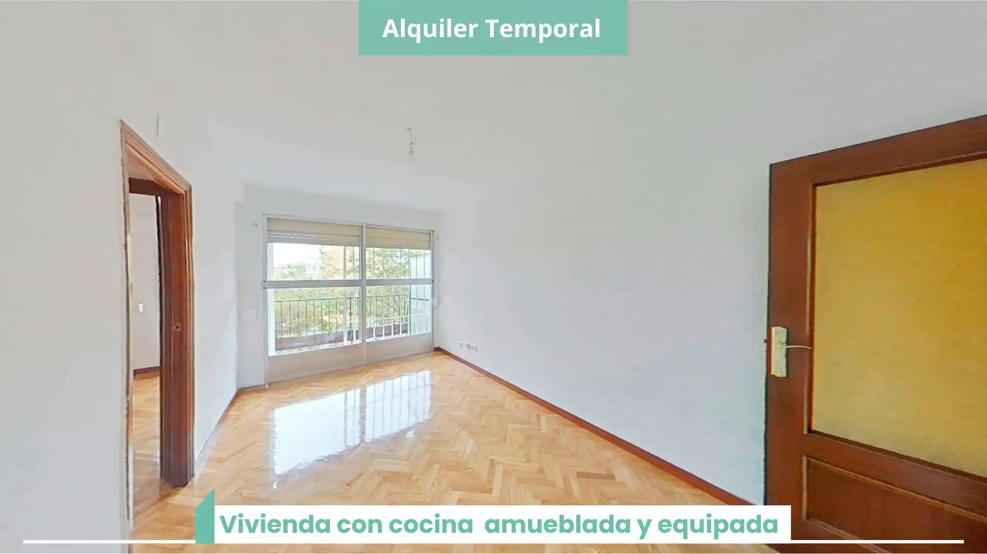 Bedroom of Flat for rent in  Madrid Capital  with Parquet flooring, Oven and Balcony