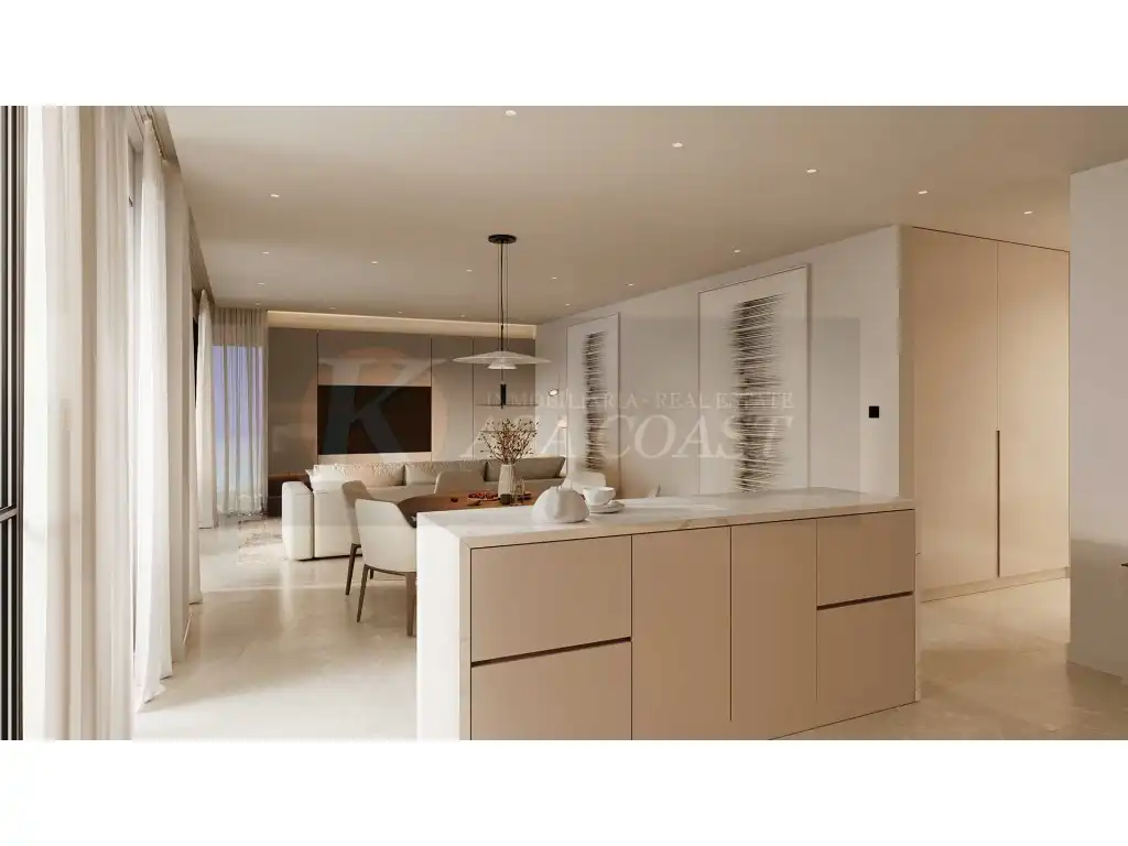 Kitchen of Flat for sale in Mijas  with Air Conditioner, Private garden and Terrace