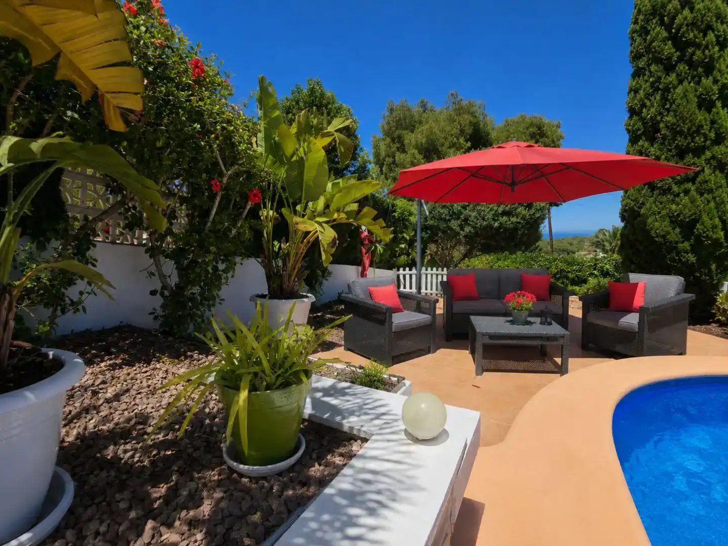 Terraza de Casa o chalet en venta en Dénia con Aire acondicionado, Jardín privado y Trastero