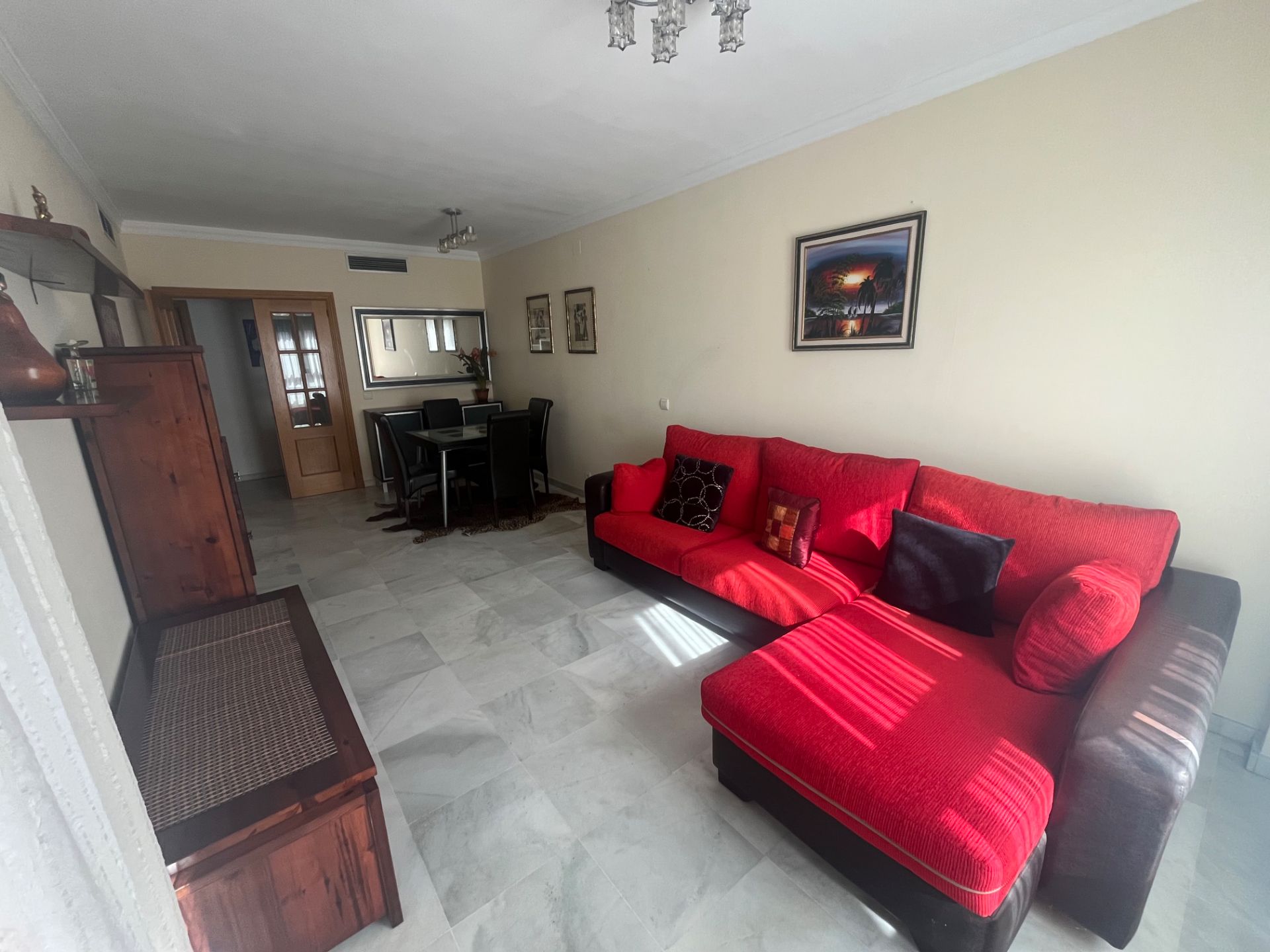 Sala de estar de Piso de alquiler en Algeciras con Terraza, Amueblado y Horno