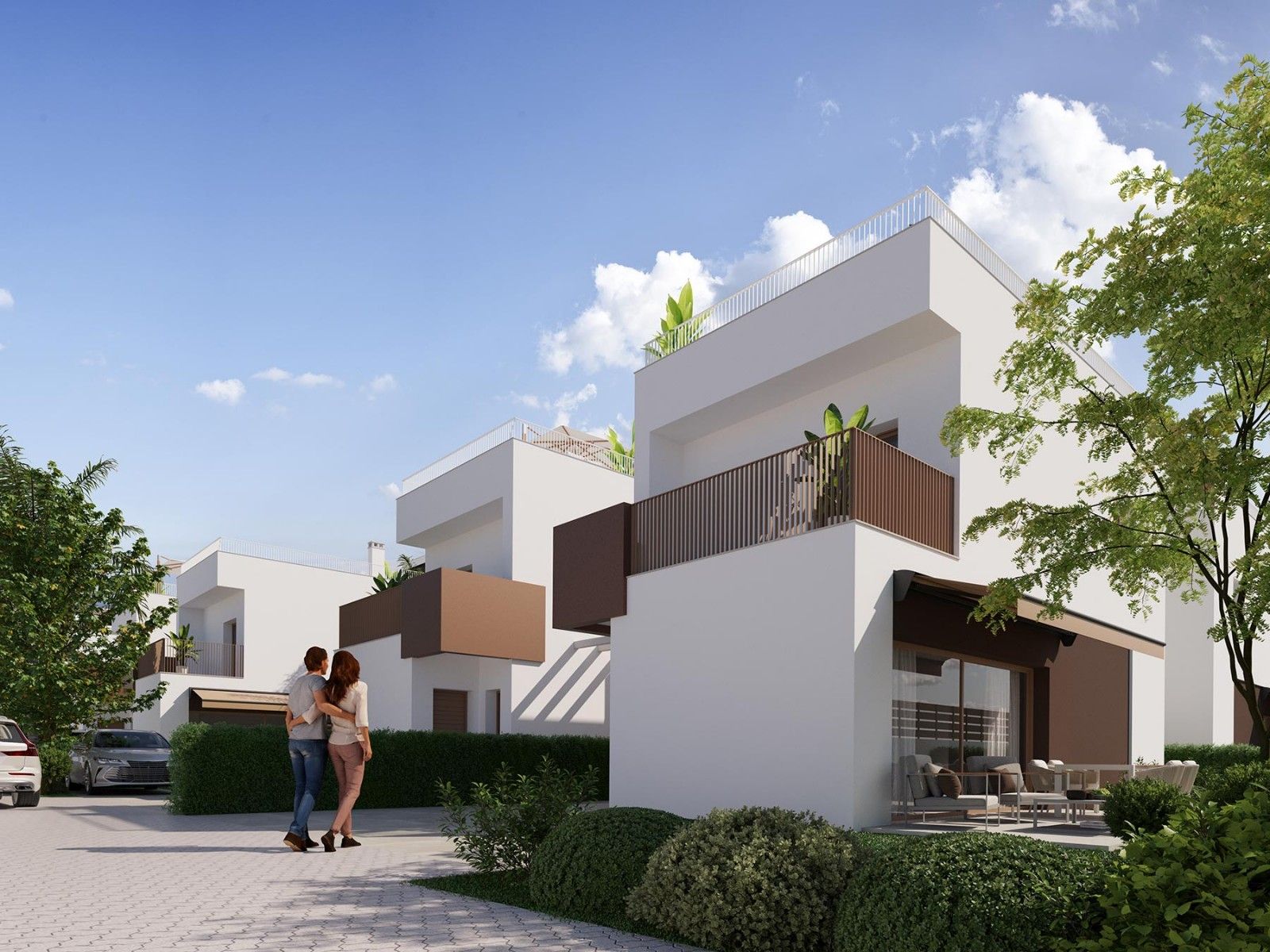 Vista exterior de Casa o xalet en venda en Elche / Elx amb Terrassa i Piscina comunitària
