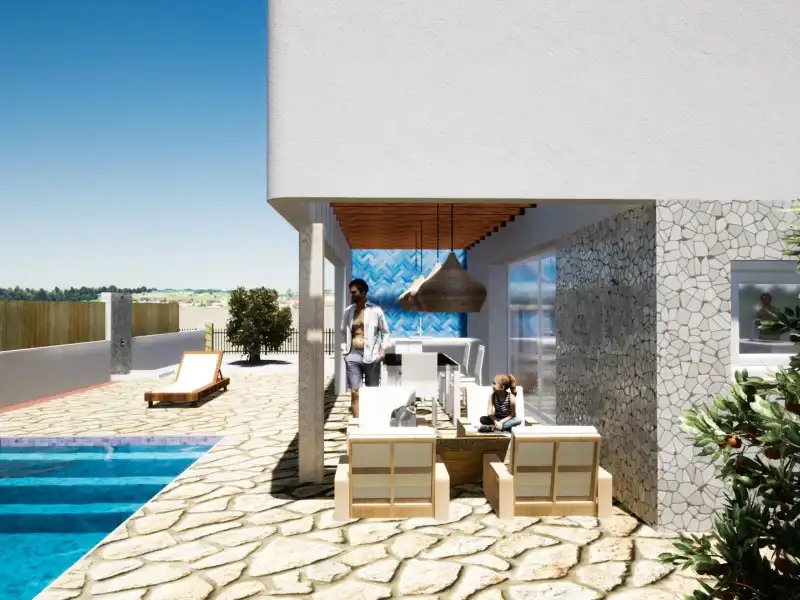 Terraza de Casa o chalet en venta en L'Alfàs del Pi con Piscina