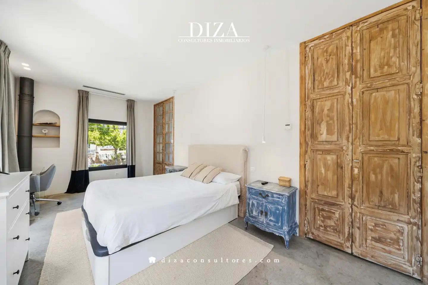 Dormitori de Casa o xalet de lloguer en Madrid amb Aire condicionat, Calefacció i Jardí privat