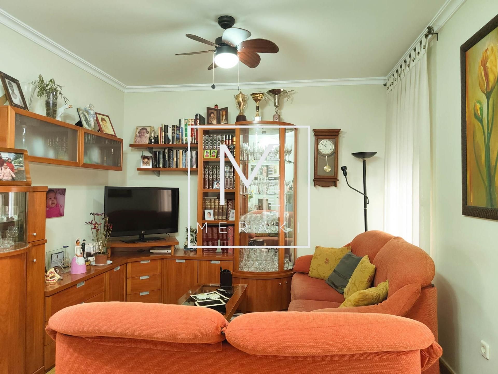 Living room of Flat for sale in  Albacete Capital  with Heating, Terrace and Storage room