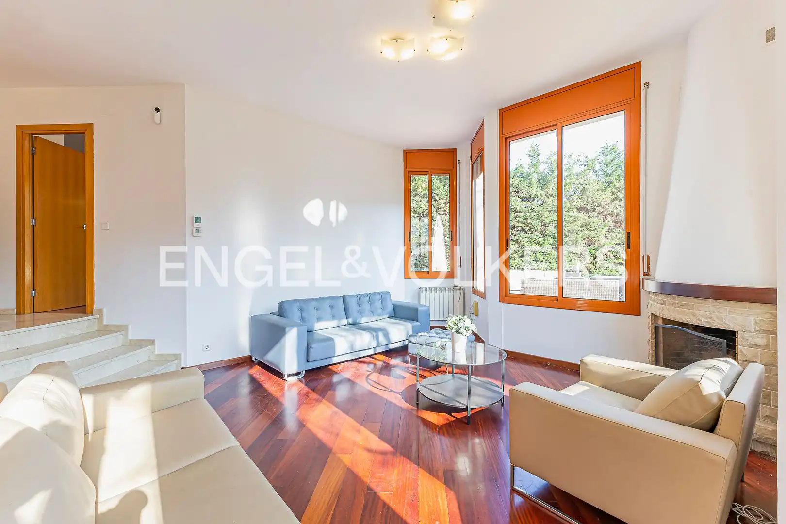 Sala de estar de Casa o chalet en venta en Barcelona con Aire acondicionado, Calefacción y Jardín privado