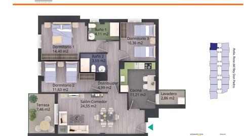 Photo 2 of Flat for sale in Carretera de Sevilla - Los Montitos, Badajoz