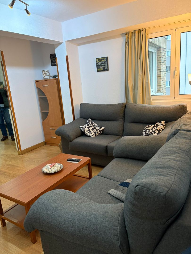Sala de estar de Piso de alquiler en Santander con Calefacción, Parquet y Terraza