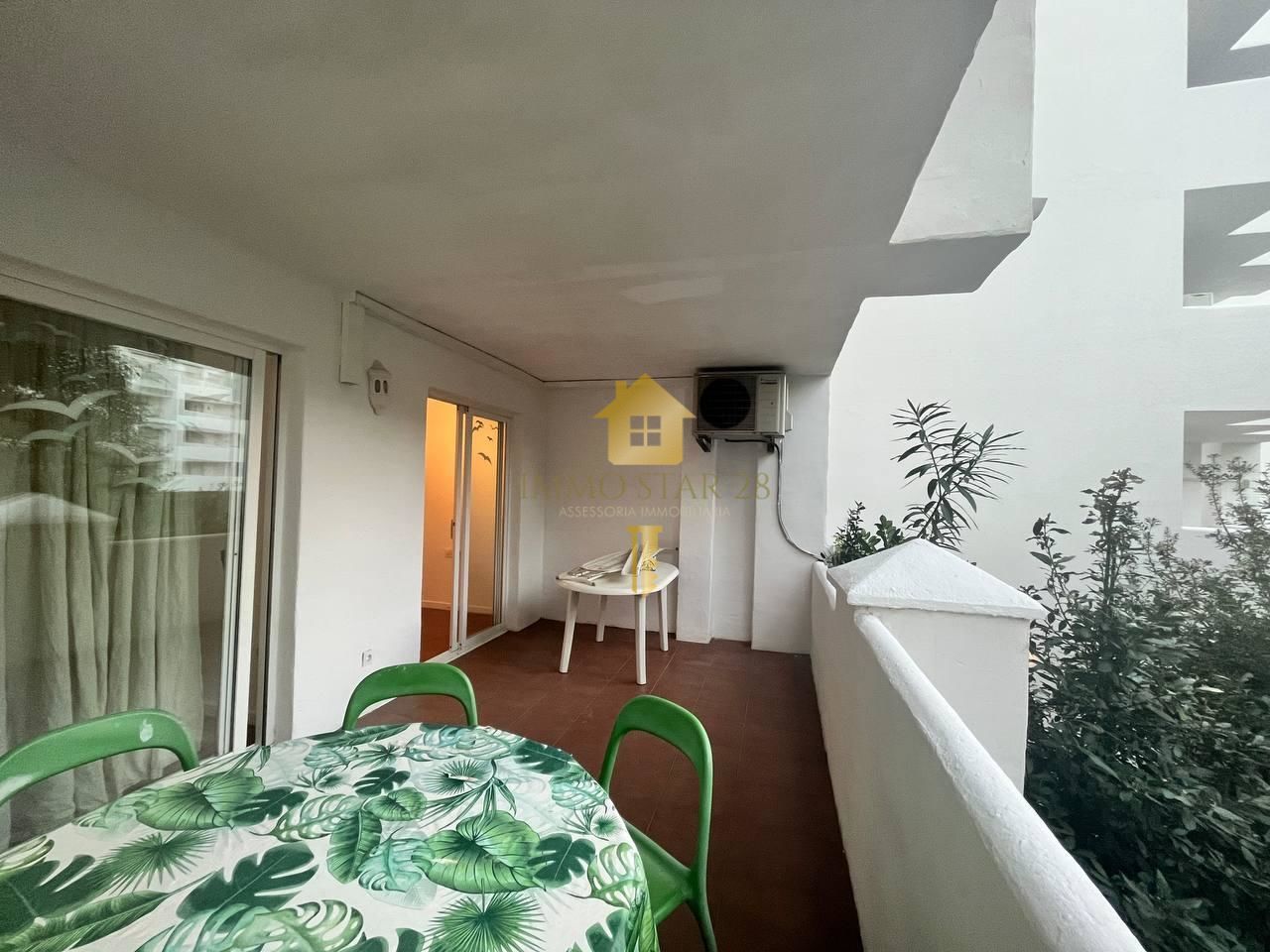 Balcony of Flat to rent in Roses  with Air Conditioner, Terrace and Community pool