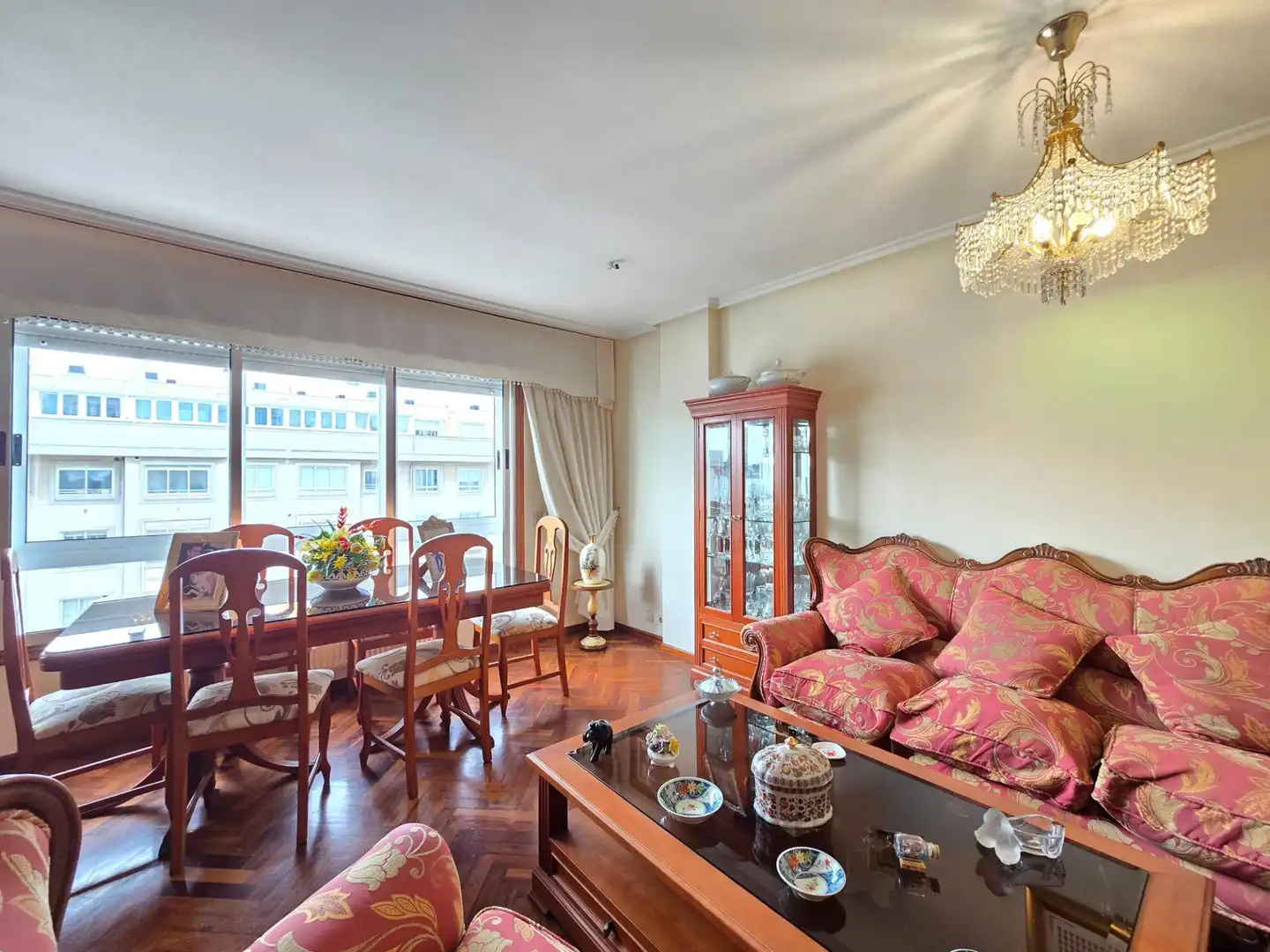 Sala de estar de Dúplex en venta en A Coruña Capital  con Calefacción, Parquet y Terraza