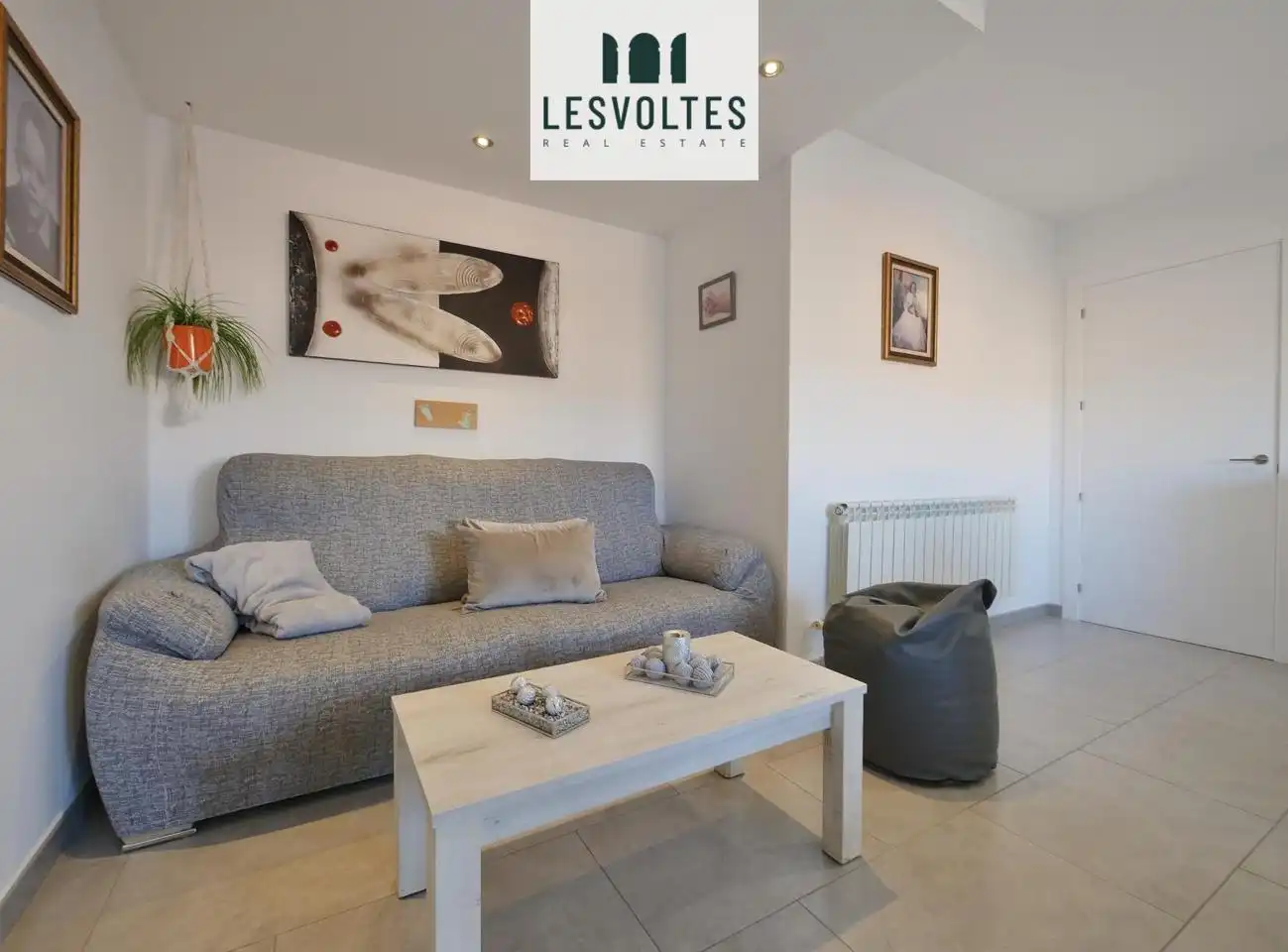Sala de estar de Piso en venta en Palafrugell con Aire acondicionado, Calefacción y Parquet