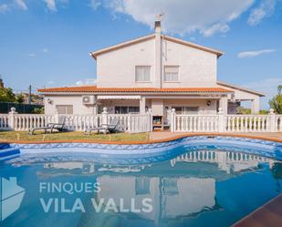 Exterior view of House or chalet for sale in Bigues i Riells  with Air Conditioner, Heating and Private garden