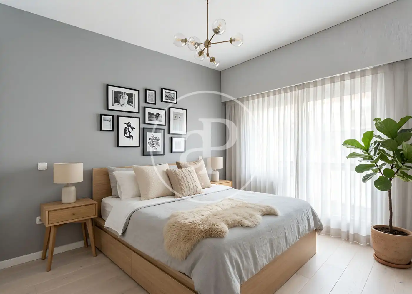 Bedroom of Flat for sale in Madrid  with Air Conditioner, Heating and Private garden