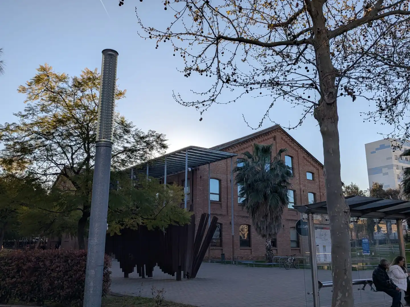 Exterior view of Duplexes for sale in Sant Joan Despí  with Air Conditioner, Parquet flooring and Terrace