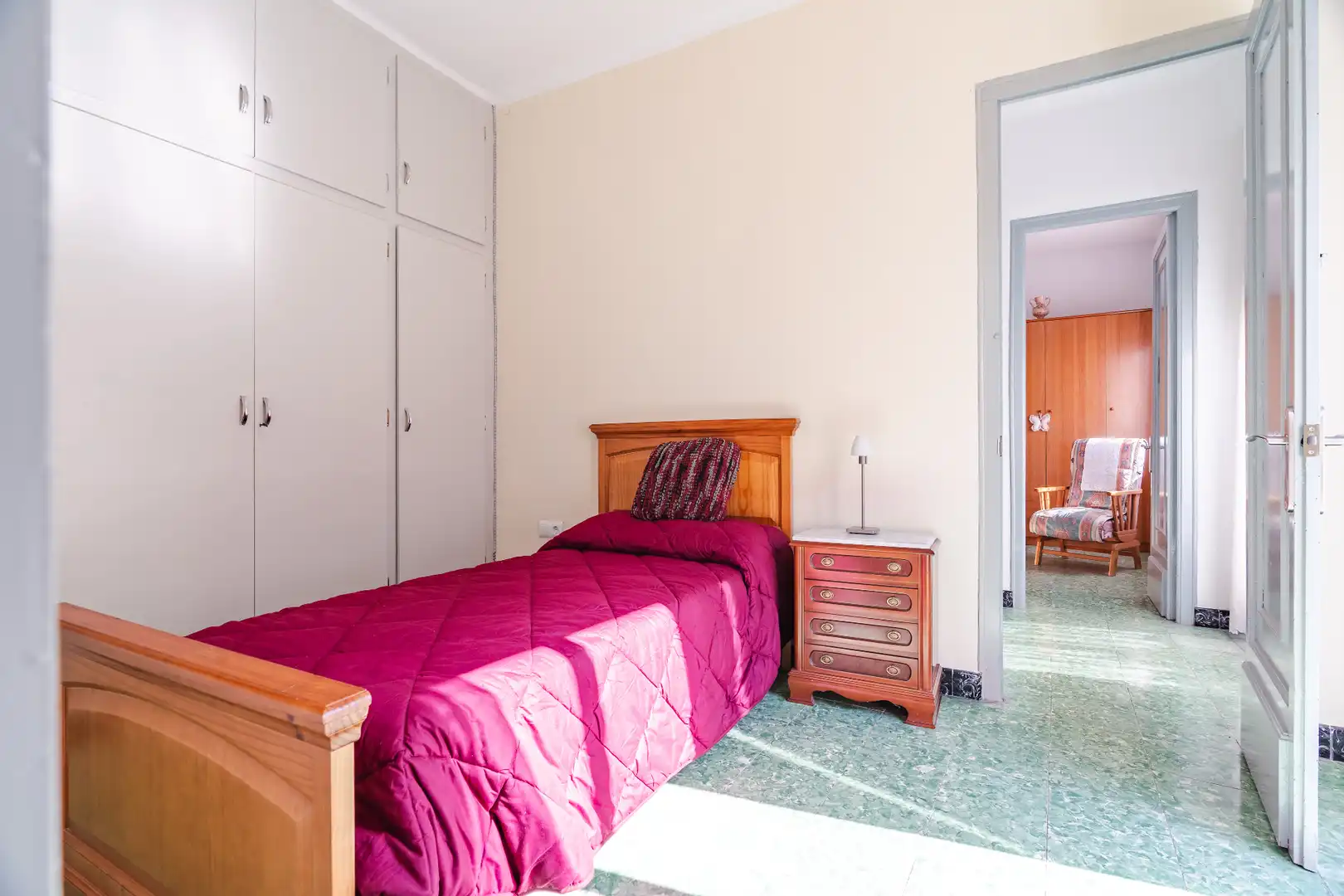 Schlafzimmer von Haus oder Chalet zum Verkauf in La Pobla de Mafumet mit Klimaanlage, Heizung und Privatgarten