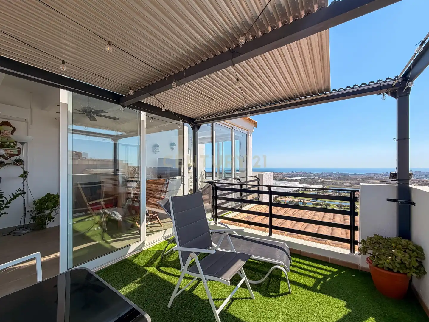 Terrasse von Wohnungen zum Verkauf in Mutxamel mit Klimaanlage, Abstellraum und Schwimmbad