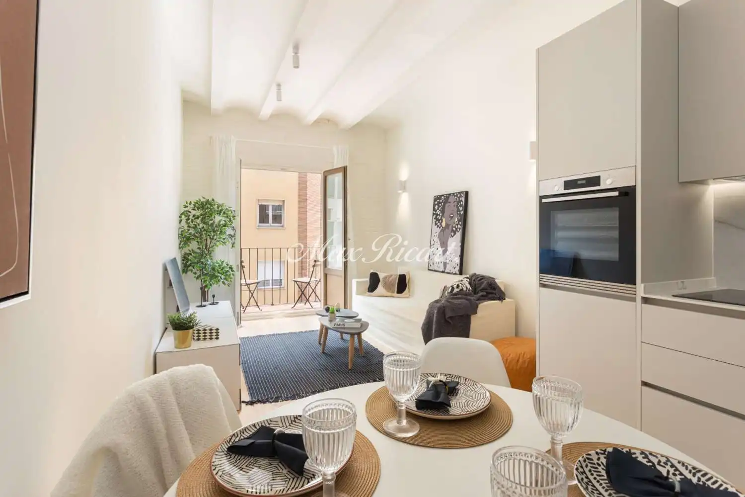 Living room of Flat for sale in Barcelona  with Air Conditioner, Heating and Balcony