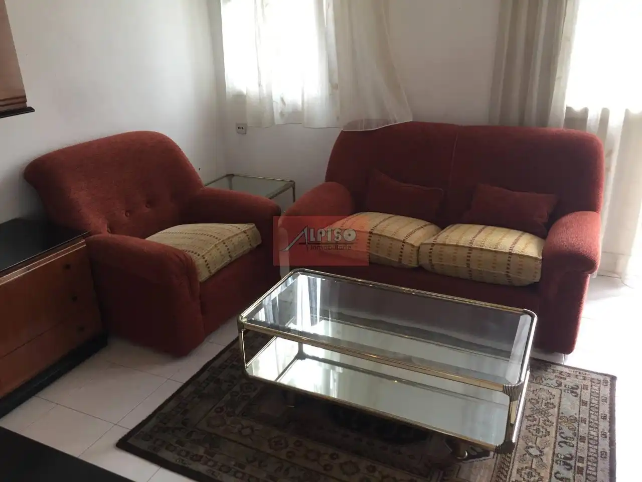 Sala de estar de Piso de alquiler en Ourense Capital  con Calefacción, Amueblado y Balcón
