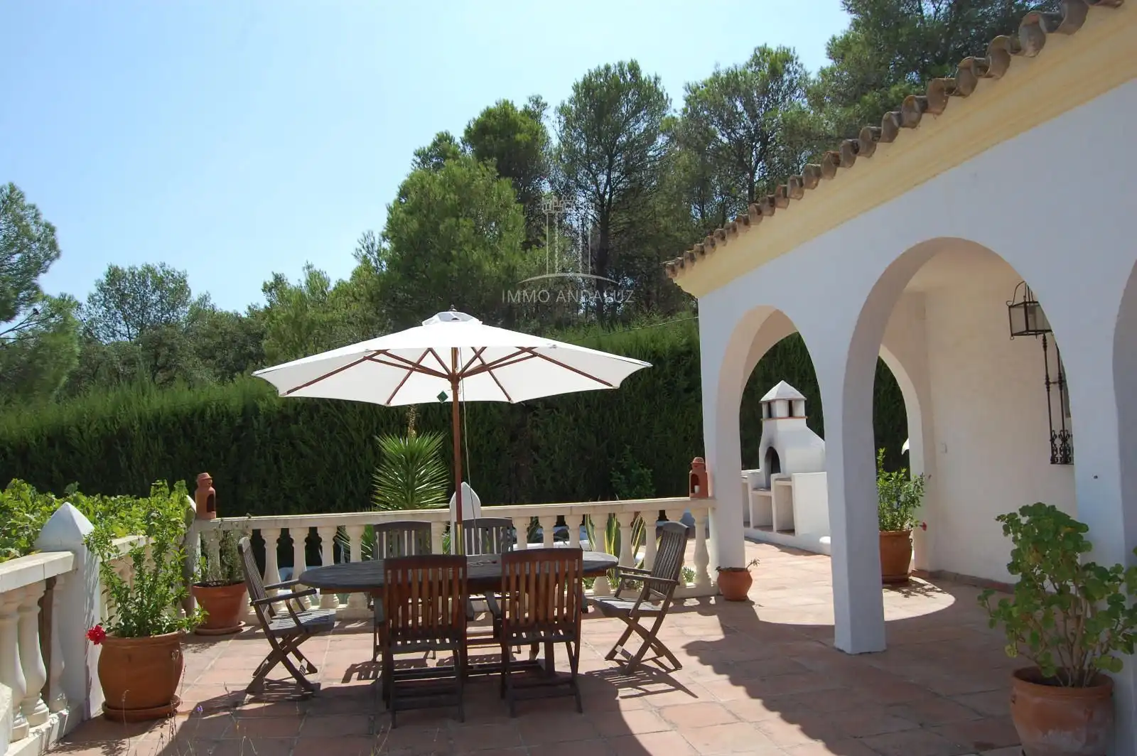 Terrassa de Casa o xalet en venda en Vejer de la Frontera amb Aire condicionat i Piscina