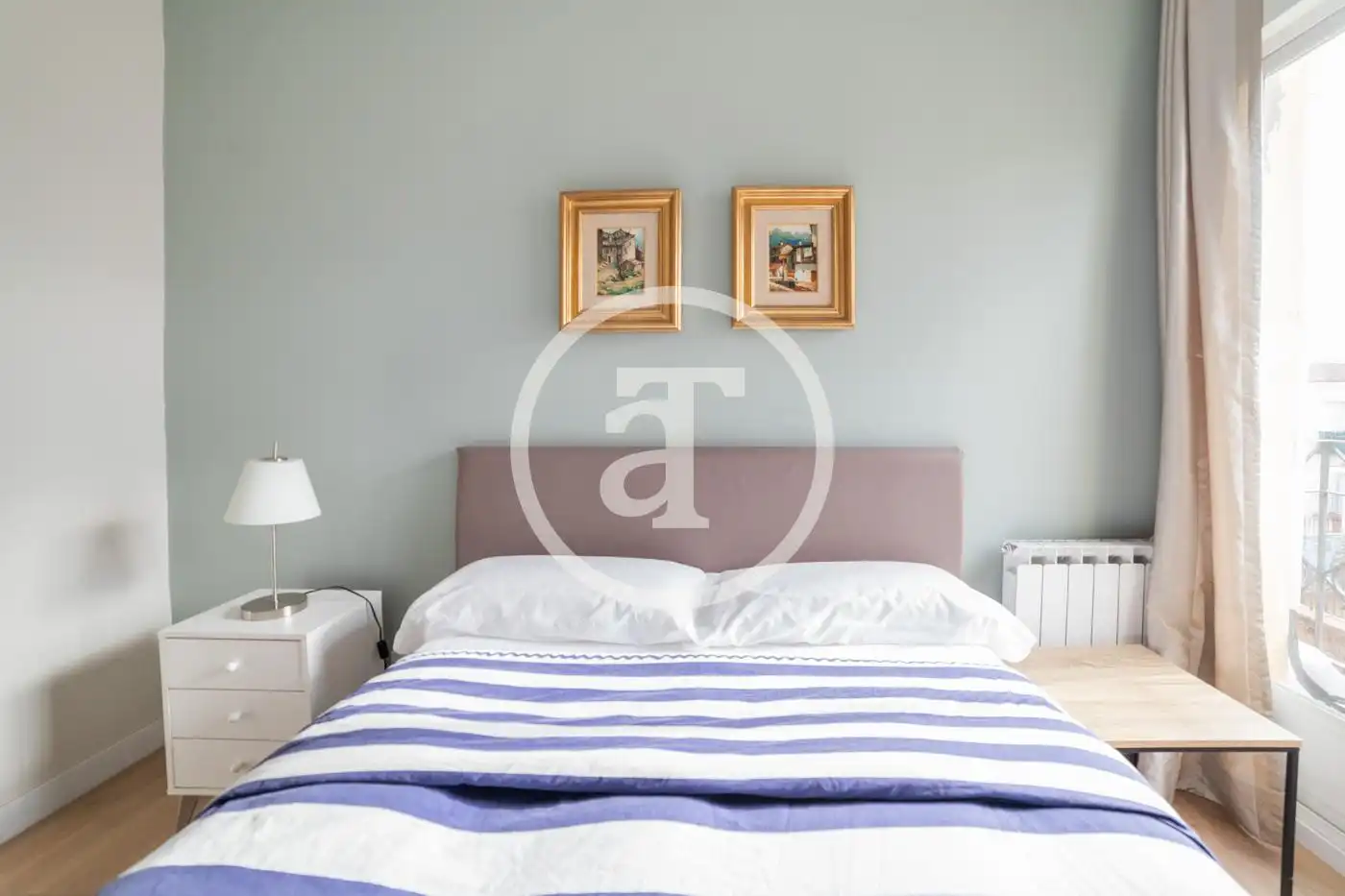 Bedroom of Flat for rent in Madrid  with Air Conditioner, Heating and Furnished
