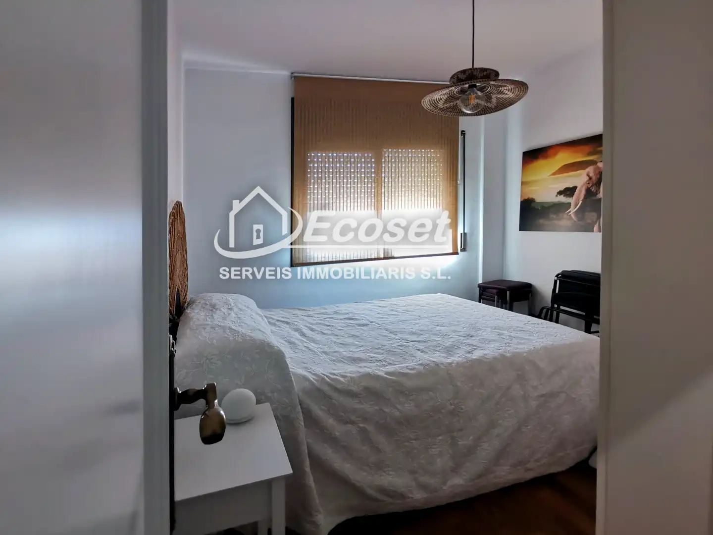 Schlafzimmer von Maisonette zum Verkauf in Cornellà de Llobregat mit Klimaanlage, Parkett und Terrasse