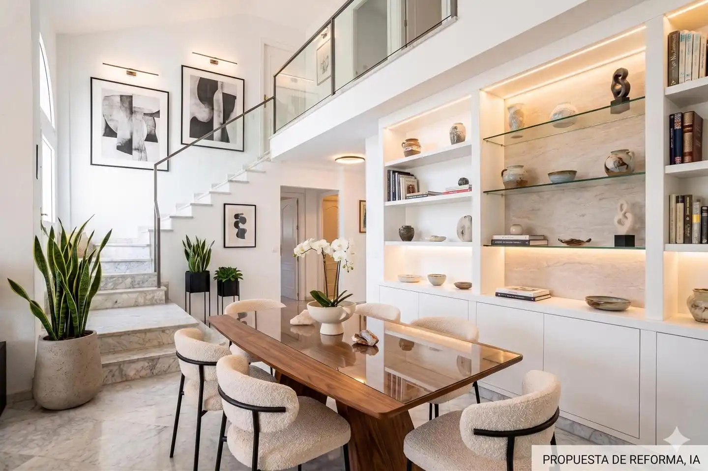 Dining room of Detached homes for sale in Málaga  with Air Conditioner, Private garden and Terrace