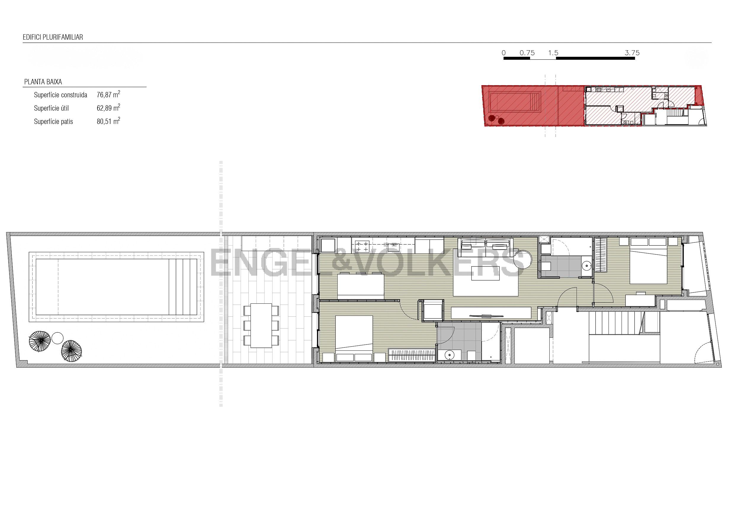 Apartment for sale in  Barcelona Capital  with Air Conditioner, Heating and Private garden