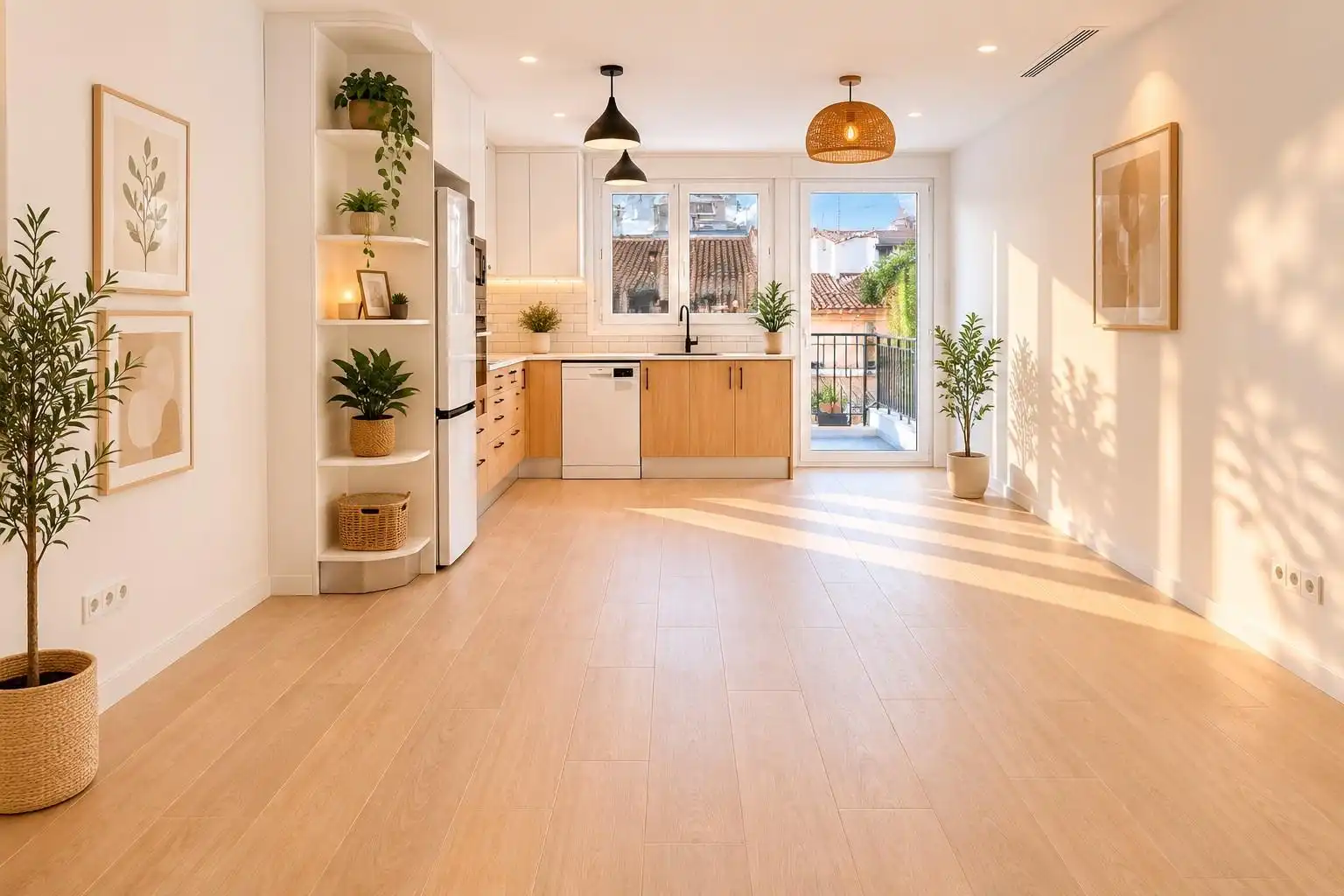 Kitchen of Flat for sale in Sabadell  with Parquet flooring and Terrace