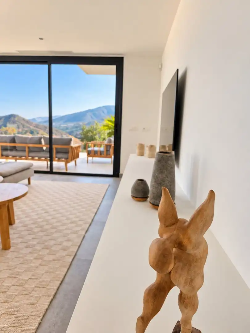 Sala d'estar de Casa adosada en venda en Ojén pueblo