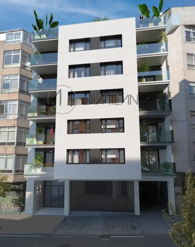 Vista exterior de Piso en venta en Vigo  con Calefacción, Terraza y Trastero