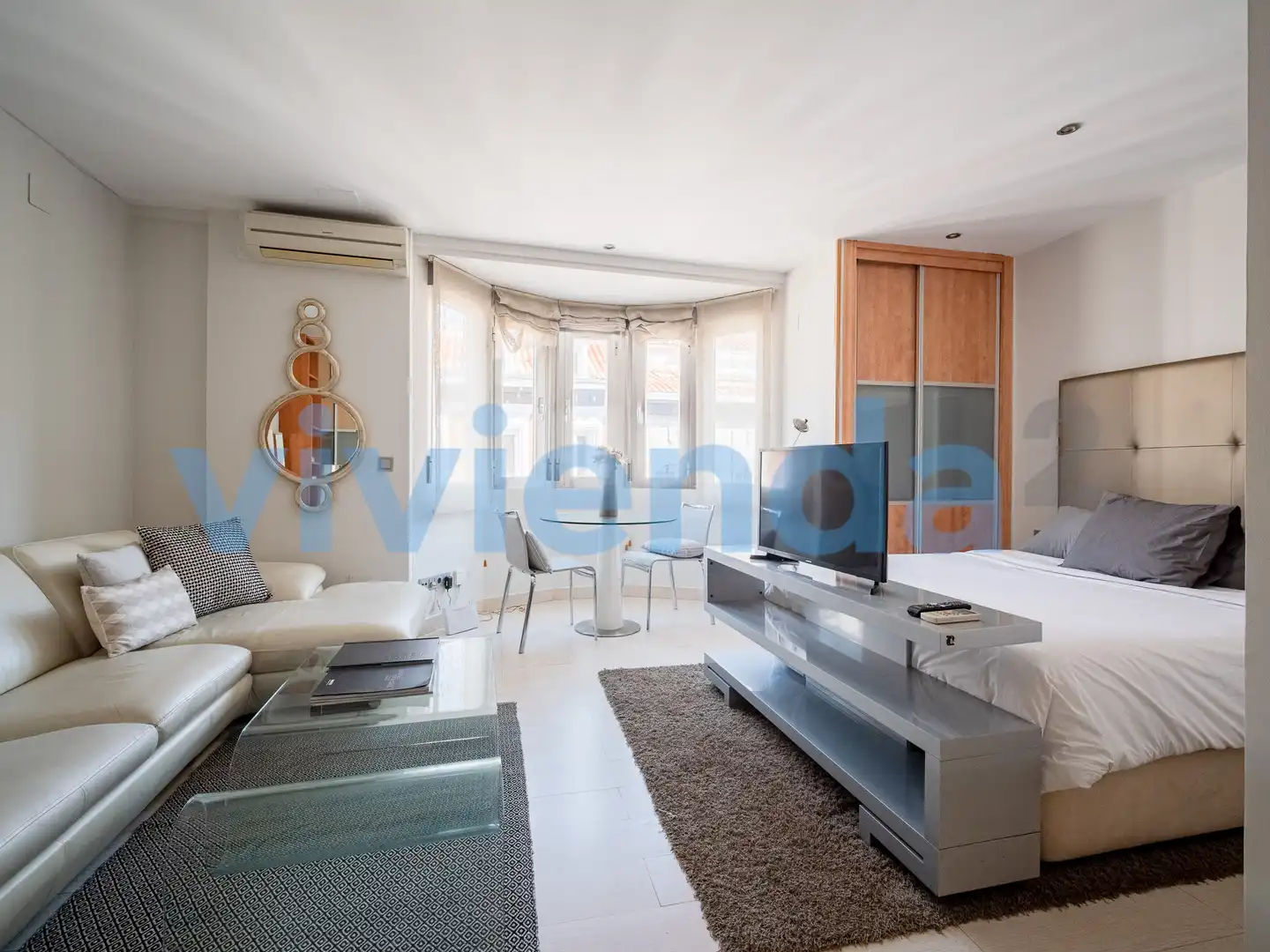 Wohnzimmer von Wohnung zur Miete in Madrid mit Klimaanlage und Heizung