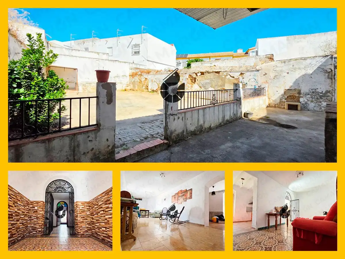 Vista exterior de Casa adosada en venta en Almensilla con Jardín privado, Balcón y Alarma